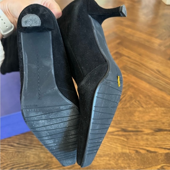 Stuart Weitzman Emphasis Black Suede Heeled Tall Boots | 6.5 - Picture 2 of 6